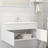 804674 vidaXL Sink Cabinet White 100x38,5x46 cm Chipboard