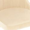 vidaXL Обідні стільці 2 шт Кремовий Оксамит