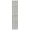 800796 vidaXL 3-Door Wardrobe Concrete Grey 120x50x180 cm Chipboard
