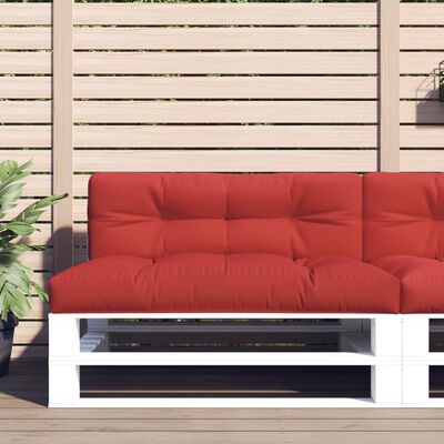 vidaXL Подушка для дивана з піддонів Червоний 120x40x10 см