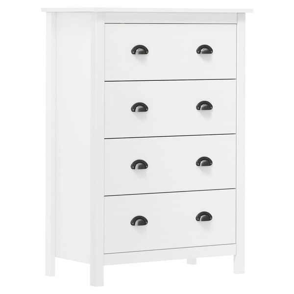 vidaXL Сервант "Hill Range" 4 Шухляди 79x40x110 см Масив Сосни