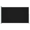 vidaXL Бічний Висувний Тент для Дворика Чорний 180x300 см