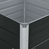 vidaXL Піднесена Клумба Коричневий 100x100x45 см Оцинкована Сталь