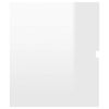 vidaXL Комплект Меблів для Ванної Кімнати 2 Од. Глянцевий Білий ДСП
