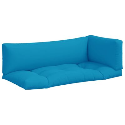 vidaXL Подушки для дивана з піддонів 3 шт Синій
