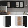 801253 vidaXL Hanging Cabinet Black 39,5x31x60 cm Chipboard
