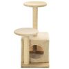 170519 vidaXL Cat Tree with Sisal Scratching Posts 60 cm Beige