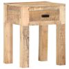 vidaXL Приліжкова тумбочка 40x35x50 см Масив дерева манго