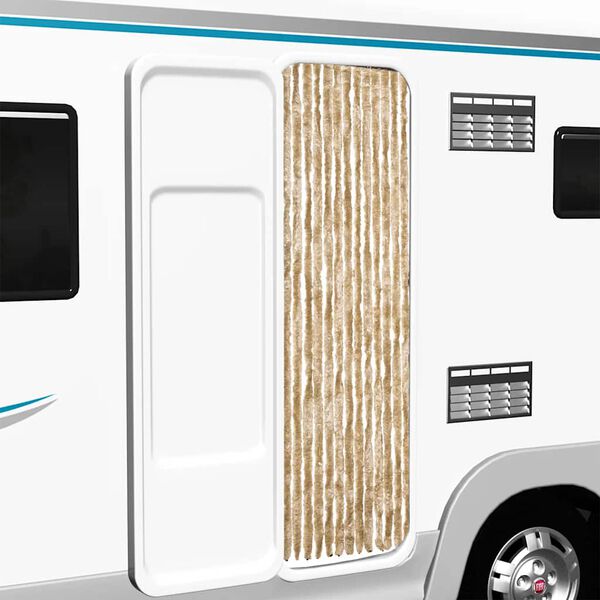 vidaXL Завіса від Комах Бежевий 56x200 см Синель