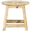 287445 vidaXL Hand-painted Stool 38x38x35 cm Solid Mango Wood