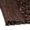 vidaXL Ворсистий Килимок Коричневий 80x160 см Натуральна Шкіра