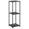 vidaXL Стелаж Чорний 30x30x90 см Поліротанг