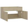 804659 vidaXL Sink Cabinet Sonoma Oak 80x38,5x46 cm Chipboard
