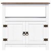 282642 vidaXL TV Cabinet Mexican Pine Corona Range White 80x43x78 cm
