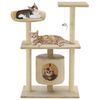 170514 vidaXL Cat Tree with Sisal Scratching Posts 95 cm Beige