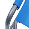 vidaXL Стільці режисерські 2 шт Синій Сталь
