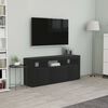 801815 vidaXL TV Cabinet Black 120x30x50 cm Chipboard
