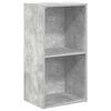 vidaXL 2-Рівнева книжкова шафа Сірий бетон 40x30x76,5 см ДСП