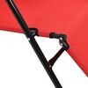 vidaXL Розкладні шезлонги з підніжками 2 шт Червоний Сталь