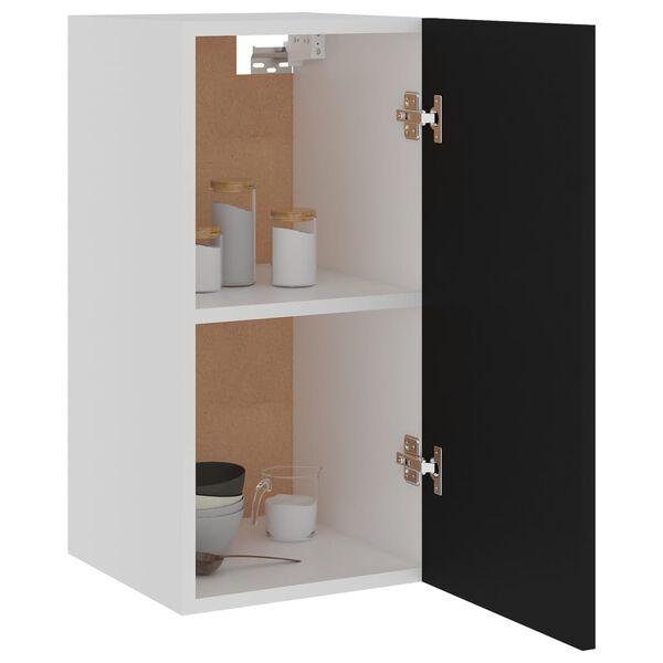 801245 vidaXL Hanging Cabinet Black 29,5x31x60 cm Chipboard