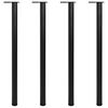 vidaXL Ніжки для Столу Регульовані по Висоті 4 шт Чорний 1100 мм