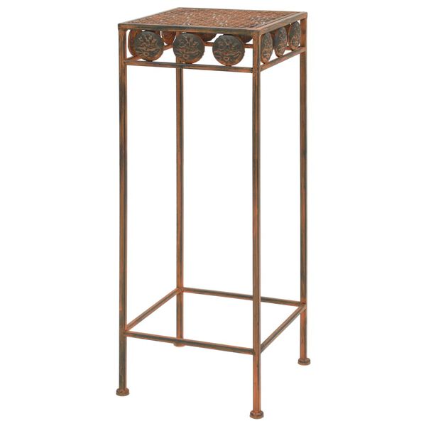 245928 vidaXL Plant Stand Set 3 Pieces Vintage Style Metal Rusty