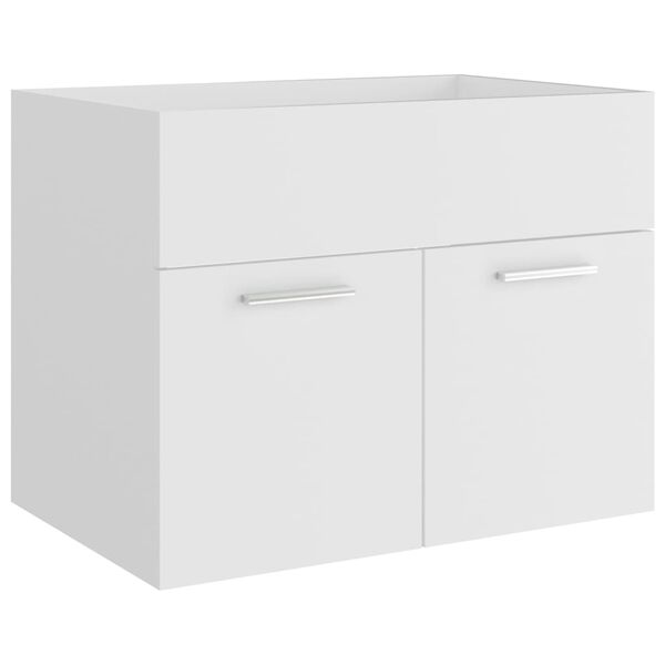 804647 vidaXL Sink Cabinet White 60x38,5x46 cm Chipboard