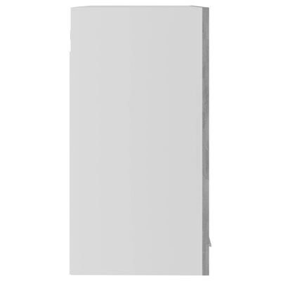 vidaXL Навісна шафа зі склом Сірий бетон 60x31x60 см ДСП