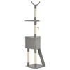 170711 vidaXL Cat Tree with Sisal Scratching Post Grey 180 cm