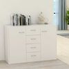 800684 vidaXL Sideboard White 88x30x65 cm Chipboard