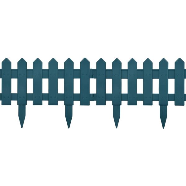 vidaXL Газонні Бордюри 25 шт Зелений 10 м ПП