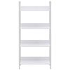 288224 vidaXL 4-Layer Book Shelf White 60x27,6x124,5 cm Chipboard