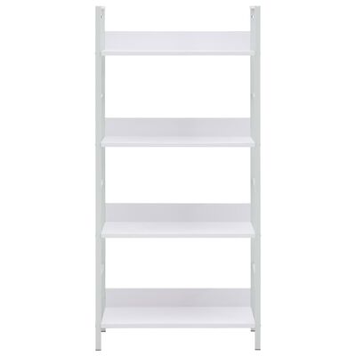 288224 vidaXL 4-Layer Book Shelf White 60x27,6x124,5 cm Chipboard
