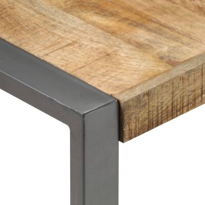 vidaXL Журнальний столик 120x120x40 см Необроблена мангова деревина