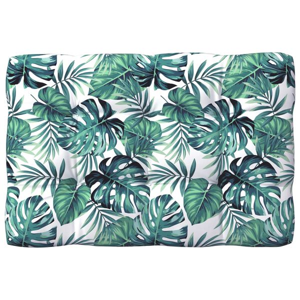 vidaXL Подушки для дивана з піддонів 7 шт Листяний візерунок