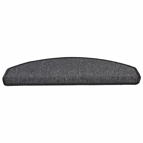 vidaXL Сходові Килимки 15 шт Антрацит 65x24x4 см