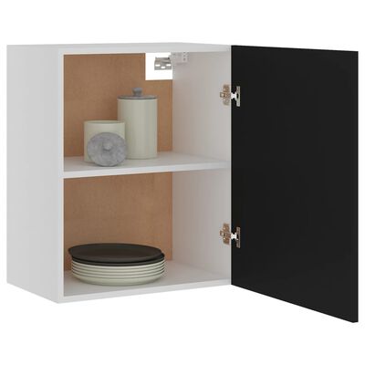 805079 vidaXL Hanging Cabinets 2 pcs Black 50x31x60 cm Chipboard