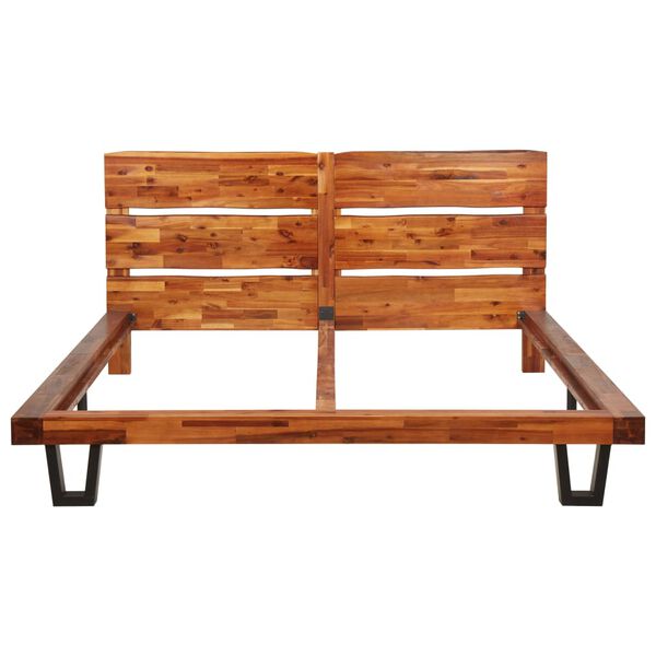 vidaXL Каркас Ліжка з Необробленими Краями 160 см Масив Акації