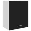 801261 vidaXL Hanging Cabinet Black 50x31x60 cm Chipboard