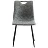 vidaXL Обідні стільці 4 шт Темно-сірий Штучна шкіра