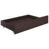 321988 vidaXL Bed Drawers 2 pcs Dark Brown Solid Pine Wood