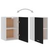 801253 vidaXL Hanging Cabinet Black 39,5x31x60 cm Chipboard