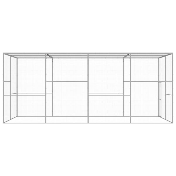 vidaXL Клітка для Котів 6x3x2,5 м Оцинкована Сталь