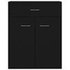 800712 vidaXL Sideboard Black 60x30x75 cm Chipboard