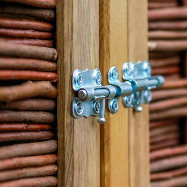 vidaXL Подвійний Навіс для Сміттєвих Контейнерів Сосна і Лоза