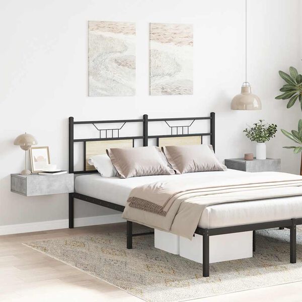 vidaXL Підвісні приліжкові тумби 2 шт. Сірий бетон 40x30x15 см ДСП