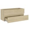 804767 vidaXL Sink Cabinet Sonoma Oak 100x38,5x45 cm Chipboard