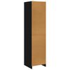 800235 vidaXL Wardrobe Black 50x50x200 cm Chipboard