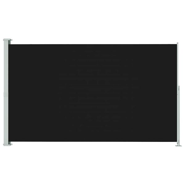 vidaXL Бічний Висувний Тент для Дворика Чорний 200x300 см