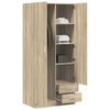 800642 vidaXL Wardrobe Sonoma Oak 80x52x180 cm Chipboard